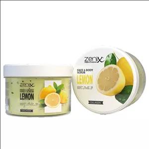 اسکراب صورت و بدن زنیکس Zenix رایحه لیمو 275 میل