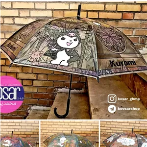 چتر مشمایی شفاف در 4 مدل کرومی ملودی سینامورول کد ks (پس کرایه)
