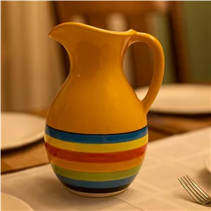 پارچ طرح رنگین کمان 