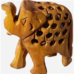 مجسمه چوبی فیل تو خالی هندو