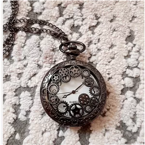 ساعت جیبی کوارتز طرح چرخ دنده