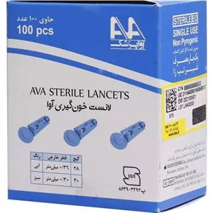 لانست خونگیری آوا بسته 100 عددی