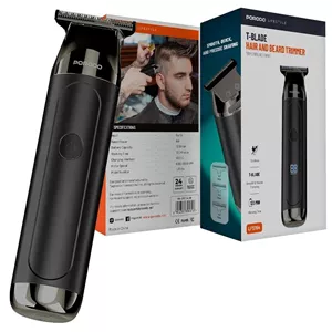 ماشین اصلاح شارژی Porodo T-Blade Hair Beard Trimmer with Smart LED
