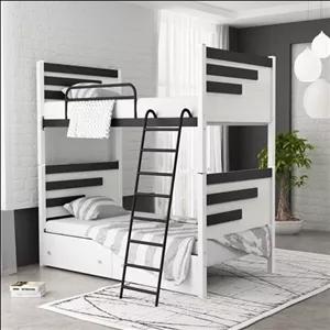 تخت خواب دو طبقه مدل رادو با کفی بدون تشک بدون کشو