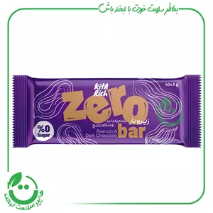 زیرو بار بادام زمینی شکلات تلخ کیتاریچ ـ 40 گرم