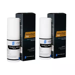 لوسیون محرک رشد مو سپیداج مدل ماینوکسیدیل 5 درصد حجم 60 میلی لیتر بسته 2 عددی 2TK