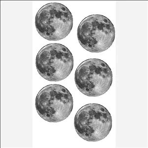 پک استیکر برچسب ماه کامل 5 عددی بدون برش