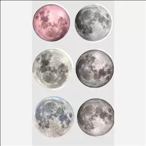 پک استیکر برچسب ماه کامل 6 عددی بدون برش