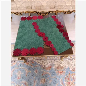رومیزی دور گل مخمل