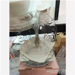 بشقاب پیش دستی شیشه و بلور اصفهان مدل گلایول