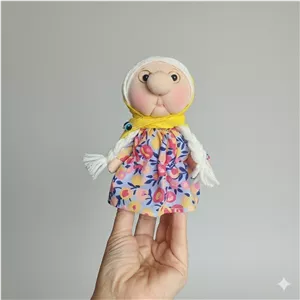 گیفت یلدا عروسک ننه سرما پارچه ای سایز 15 سانت