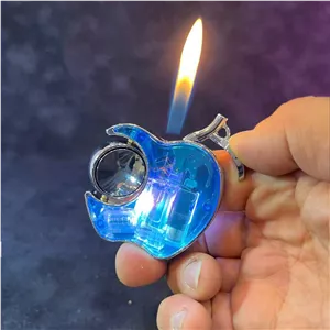 فندک طرح اپل رقص نور دار APPLE LIGHTER