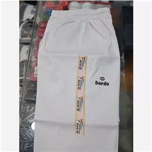 لباس کبریتی تکواندو جنس خوب دیدو با نوار دیدو در سرشانه