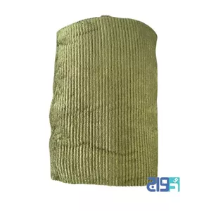 پتوی پلیسه دونفره مدل کاملیا (رنگ زیتونی ) 