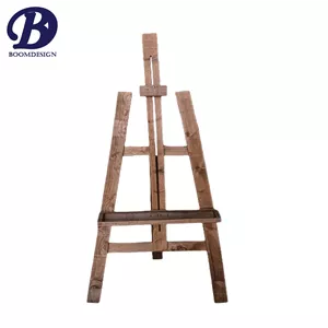 سه پایه بوم نقاشی شیاردار 1متری قهوهایبوم دیزاین 