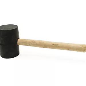 چکش لاستیکی دسته چوبی بزرگ