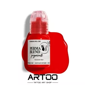 رنگ تتو پرمابلند پشن رد PERMA BLEND Passion Red 