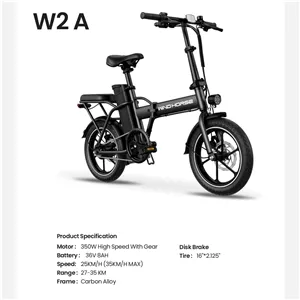 دوچرخه برقی دو نفره WIND HORSE مدل W2A BLACK