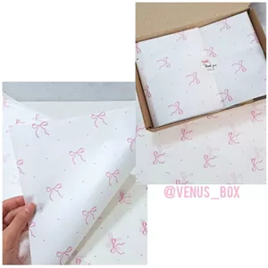 کاغذ پوستی پاپیونی صورتی
