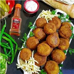 فلافل ترد و خوشمزه، خوش رنگ و تازه (پس کرایه) 