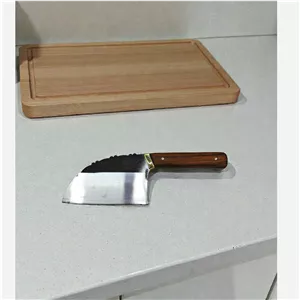 ساطور دم دستی کارد آشپزخانه کوچک ( سایز دو ) چاقو استیل رحیمی دسته چوبی درجه یک آشپزی زنجان