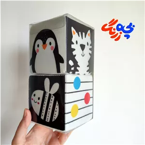 مکعب ابری سیاه و سفید نوزاد