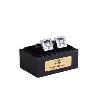 دکمه سر آستین مربعی سیلور 1527