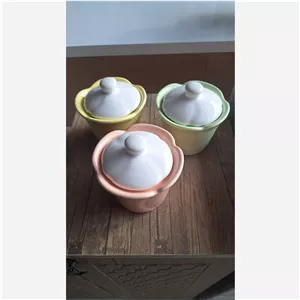قندان سرامیکی  طرح گل