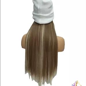 کلاه مویی بافت رنگ مش کلاه سفید