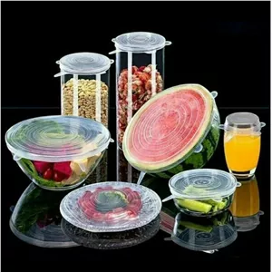 درپوش سیلیکونی محافظ غذا ،  6 عددی