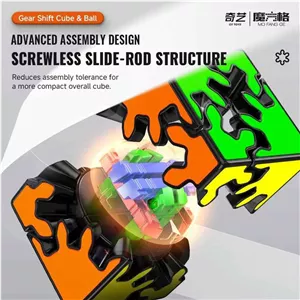 مکعب روبیک چی ای مدل گییر چرخ دنده ای مکعب کای وای 22 QY Gear Shift Cube 3FE