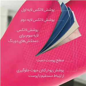 دستکش نظافت دستکش گیلان مدل کرال 5YF