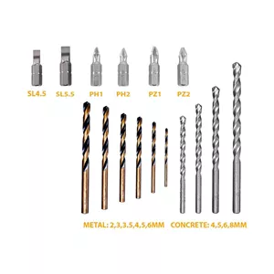 مجموعه 16 عددی مته آهن اینکو مدل AKSDB9165 24F