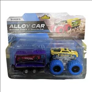 ماشین بازی مدل فورد رپتور بیگ فوت به همراه یدک کش