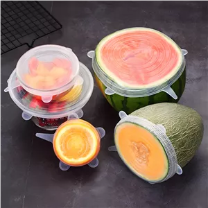 درپوش ظرف مدل سیلیکونی مجموعه 6 عددی 9MD