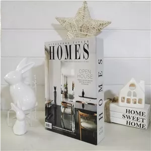 جعبه دکوری مدل کتاب دکوراتیو طرح HOME NYM