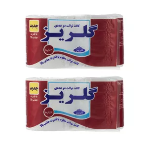 دستمال توالت گلریز مدل رولی 2 بسته 2 عددی X7M