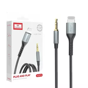 کابل تبدیل لایتنینگ به AUX ارلدام مدل AUX73 طول 1 متر
