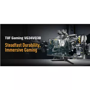 مانیتور خمیده گیمینگ 34 اینچ ایسوس مدل TUF Gaming VG34VQ3B