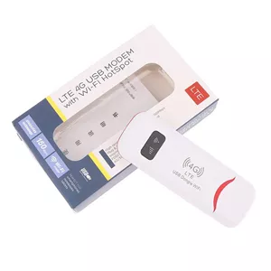 مودم جیبی 4G LTE دانگل USB و روتر وای فای قابل حمل، پشتیبانی از 4.5G، حداکثر 10 کاربر همزمان، سرعت دانلود 150Mbps و آ...