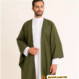 عبا چهار فصل مردانه رنگ سبز دوخت خوب