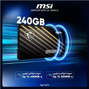 اس اس دی اینترنال SATA III ام اس آی مدل SPATIUM S270 ظرفیت 240 گیگابایت