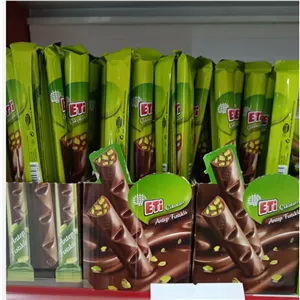 شکلات قلمی اتی کاکائویی با مغز پسته 34 گرم