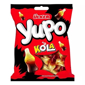 پاستیل اولکر Yupo مدل نوشابه Cola وزن 80گرم
