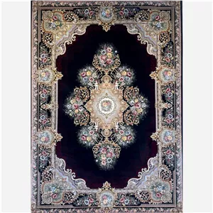 فرش ماشینی میلان ونوس سرمه ای1200شانه تراکم3600