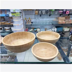 کاسه چوبی بامبو باکیفیت درجه یک