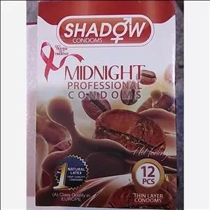 کاندوم 12 عددی شادو مدل MIDNIGHT با اسانس و عطر طبیعی قهوه