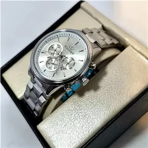 ساعت مردانه الگانس طرح سه موتور ژاپن - رنگ ثابت - ضد آب - 114301