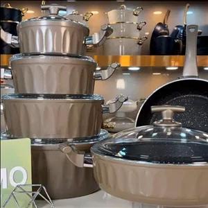 سرویس قابلمه 11 پارچه اویز EVIZ مدل الیپس شامپاینی