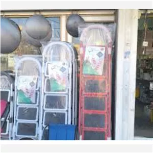 نردبان 5پله پهن آتپا برند معتبر ارسال رایگان آماده ارسال سفید و قرمز 